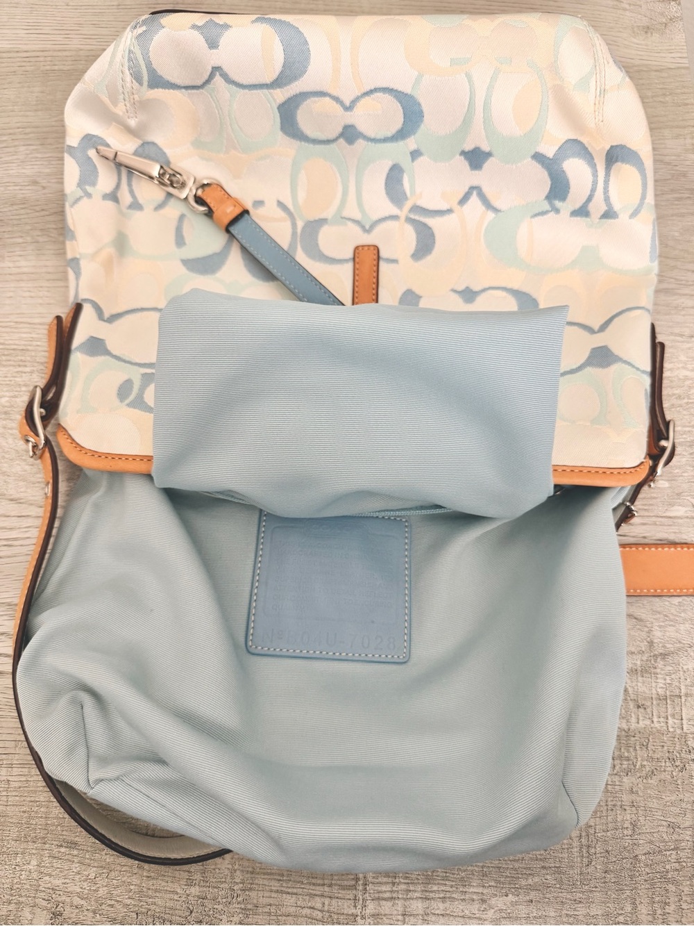 Coach Blue Purse Bag - Picture 7 of 7